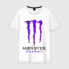 Мужская футболка хлопок с принтом MONSTER ENERGY в городе Новоалтайск, 100% хлопок | прямой крой, круглый вырез горловины, длина до линии бедер, слегка спущенное плечо. | black monster | bmx | claw | cybersport | energy | monster | monster energy | moto | motocross | race | sport | киберспорт | когти | монстер энерджи | монстр | мото | мотокросс | ралли | скейтбординг | спорт | т | энергия