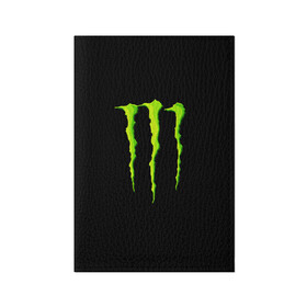 Обложка для паспорта матовая кожа с принтом MONSTER ENERGY в городе Новоалтайск, натуральная матовая кожа | размер 19,3 х 13,7 см; прозрачные пластиковые крепления | black monster | bmx | claw | cybersport | energy | monster | monster energy | moto | motocross | race | sport | киберспорт | когти | монстер энерджи | монстр | мото | мотокросс | ралли | скейтбординг | спорт | т | энергия