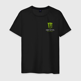 Мужская футболка хлопок с принтом MONSTER ENERGY в городе Новоалтайск, 100% хлопок | прямой крой, круглый вырез горловины, длина до линии бедер, слегка спущенное плечо. | black monster | bmx | claw | cybersport | energy | monster | monster energy | moto | motocross | race | sport | киберспорт | когти | монстер энерджи | монстр | мото | мотокросс | ралли | скейтбординг | спорт | т | энергия