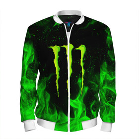 Мужской бомбер 3D с принтом MONSTER ENERGY в городе Новоалтайск, 100% полиэстер | застегивается на молнию, по бокам два кармана без застежек, по низу бомбера и на воротнике - эластичная резинка | black monster | bmx | claw | cybersport | energy | monster | monster energy | moto | motocross | race | sport | киберспорт | когти | монстер энерджи | монстр | мото | мотокросс | ралли | скейтбординг | спорт | т | энергия