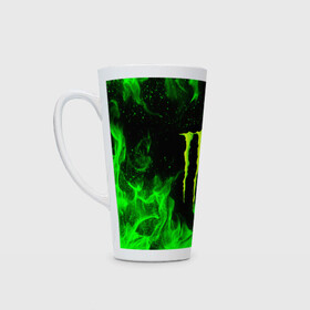 Кружка Латте с принтом MONSTER ENERGY в городе Новоалтайск, Белая керамика | Объем 480 мл; Высота 150 мм; Диаметр 90 мм | black monster | bmx | claw | cybersport | energy | monster | monster energy | moto | motocross | race | sport | киберспорт | когти | монстер энерджи | монстр | мото | мотокросс | ралли | скейтбординг | спорт | т | энергия