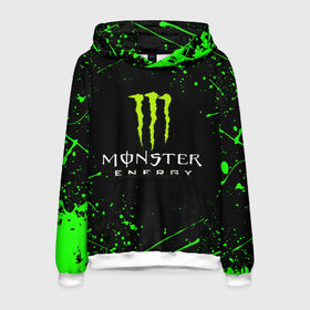 Мужская толстовка 3D с принтом MONSTER ENERGY в городе Новоалтайск, 100% полиэстер | двухслойный капюшон со шнурком для регулировки, мягкие манжеты на рукавах и по низу толстовки, спереди карман-кенгуру с мягким внутренним слоем. | Тематика изображения на принте: black monster | bmx | claw | cybersport | energy | monster | monster energy | moto | motocross | race | sport | киберспорт | когти | монстер энерджи | монстр | мото | мотокросс | ралли | скейтбординг | спорт | т | энергия