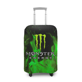 Чехол для чемодана 3D с принтом MONSTER ENERGY в городе Новоалтайск, 86% полиэфир, 14% спандекс | двустороннее нанесение принта, прорези для ручек и колес | black monster | bmx | claw | cybersport | energy | monster | monster energy | moto | motocross | race | sport | киберспорт | когти | монстер энерджи | монстр | мото | мотокросс | ралли | скейтбординг | спорт | т | энергия