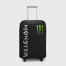 Чехол для чемодана 3D с принтом MONSTER ENERGY в городе Новоалтайск, 86% полиэфир, 14% спандекс | двустороннее нанесение принта, прорези для ручек и колес | black monster | bmx | claw | cybersport | energy | monster | monster energy | moto | motocross | race | sport | киберспорт | когти | монстер энерджи | монстр | мото | мотокросс | ралли | скейтбординг | спорт | т | энергия