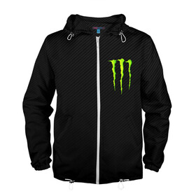 Мужская ветровка 3D с принтом MONSTER ENERGY в городе Новоалтайск, 100% полиэстер | подол и капюшон оформлены резинкой с фиксаторами, два кармана без застежек по бокам, один потайной карман на груди | black monster | bmx | claw | cybersport | energy | monster | monster energy | moto | motocross | race | sport | киберспорт | когти | монстер энерджи | монстр | мото | мотокросс | ралли | скейтбординг | спорт | т | энергия