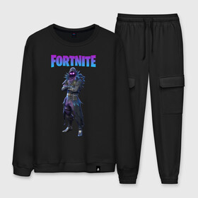 Мужской костюм хлопок с принтом FORTNITE RAVEN в городе Новоалтайск, 100% хлопок | на свитшоте круглая горловина, мягкая резинка по низу. Брюки заужены к низу, на них два вида карманов: два “обычных” по бокам и два объемных, с клапанами, расположенные ниже линии бедра. Брюки с мягкой трикотажной резинкой на поясе и по низу штанин. В поясе для дополнительного комфорта — широкие завязки | archetype | fortnite | fortnite 2 | fortnite x | ikonik | marshmello | raven | архетип | ворон | иконик | маршмелло | фортнайт | фортнайт 2 | фортнайт глава 2