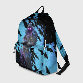 Рюкзак 3D с принтом FORTNITE RAVEN. в городе Новоалтайск, 100% полиэстер | лямки с регулируемой длиной, сверху петелька, чтобы рюкзак можно было повесить на вешалку. Основное отделение закрывается на молнию, как и внешний карман. Внутри два дополнительных кармана, один из которых закрывается на молнию. По бокам два дополнительных кармашка | archetype | fortnite | fortnite 2 | fortnite x | ikonik | marshmello | raven | архетип | ворон | иконик | маршмелло | фортнайт | фортнайт 2 | фортнайт глава 2