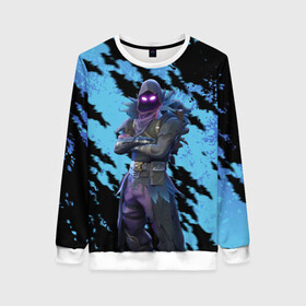 Женский свитшот 3D с принтом FORTNITE RAVEN. в городе Новоалтайск, 100% полиэстер с мягким внутренним слоем | круглый вырез горловины, мягкая резинка на манжетах и поясе, свободная посадка по фигуре | archetype | fortnite | fortnite 2 | fortnite x | ikonik | marshmello | raven | архетип | ворон | иконик | маршмелло | фортнайт | фортнайт 2 | фортнайт глава 2