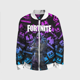 Детский бомбер 3D с принтом FORTNITE RAVEN. в городе Новоалтайск, 100% полиэстер | застегивается на молнию, по бокам два кармана без застежек, мягкие манжеты, по низу бомбера и на воротнике — эластичная резинка | archetype | fortnite | fortnite 2 | fortnite x | ikonik | marshmello | raven | архетип | ворон | иконик | маршмелло | фортнайт | фортнайт 2 | фортнайт глава 2