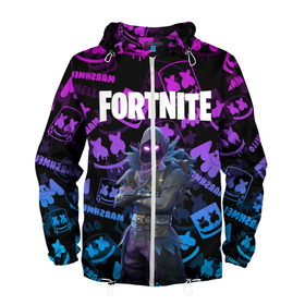 Мужская ветровка 3D с принтом FORTNITE RAVEN. в городе Новоалтайск, 100% полиэстер | подол и капюшон оформлены резинкой с фиксаторами, два кармана без застежек по бокам, один потайной карман на груди | archetype | fortnite | fortnite 2 | fortnite x | ikonik | marshmello | raven | архетип | ворон | иконик | маршмелло | фортнайт | фортнайт 2 | фортнайт глава 2