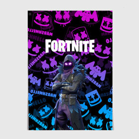 Постер с принтом FORTNITE RAVEN. в городе Новоалтайск, 100% бумага
 | бумага, плотность 150 мг. Матовая, но за счет высокого коэффициента гладкости имеет небольшой блеск и дает на свету блики, но в отличии от глянцевой бумаги не покрыта лаком | archetype | fortnite | fortnite 2 | fortnite x | ikonik | marshmello | raven | архетип | ворон | иконик | маршмелло | фортнайт | фортнайт 2 | фортнайт глава 2