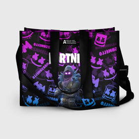 Сумка-шоппер 3D с принтом FORTNITE RAVEN в городе Новоалтайск, 100% полиэстер | застегивается на металлическую кнопку; внутренний карман застегивается на молнию. Стенки укреплены специальным мягким материалом, чтобы защитить содержимое от несильных ударов
 | archetype | fortnite | fortnite 2 | fortnite x | ikonik | marshmello | raven | архетип | ворон | иконик | маршмелло | фортнайт | фортнайт 2 | фортнайт глава 2