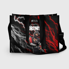 Сумка-шоппер 3D с принтом FORTNITE IKONIK в городе Новоалтайск, 100% полиэстер | застегивается на металлическую кнопку; внутренний карман застегивается на молнию. Стенки укреплены специальным мягким материалом, чтобы защитить содержимое от несильных ударов
 | archetype | fortnite | fortnite 2 | fortnite x | ikonik | marshmello | raven | архетип | ворон | иконик | маршмелло | фортнайт | фортнайт 2 | фортнайт глава 2