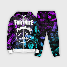 Детский костюм 3D с принтом TRAVIS SCOTT+FORTNITE в городе Новоалтайск,  |  | america | astro jack | astroworld | cactus jack | fortnite | fortnite 2 | fortnite х | rap | travis scott | usa | wish you were here | америка | астро джек | зарубежный реп | кактус джек | реп | сша | трэвис скотт | фортнайт | фортнайт 2