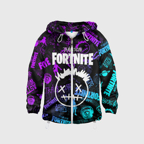 Детская ветровка 3D с принтом TRAVIS SCOTT+FORTNITE в городе Новоалтайск, 100% полиэстер | подол и капюшон оформлены резинкой с фиксаторами, по бокам два кармана без застежек, один потайной карман на груди | america | astro jack | astroworld | cactus jack | fortnite | fortnite 2 | fortnite х | rap | travis scott | usa | wish you were here | америка | астро джек | зарубежный реп | кактус джек | реп | сша | трэвис скотт | фортнайт | фортнайт 2