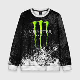 Детский свитшот 3D с принтом MONSTER ENERGY в городе Новоалтайск, 100% полиэстер | свободная посадка, прямой крой, мягкая тканевая резинка на рукавах и понизу свитшота | black monster | bmx | claw | cybersport | energy | monster | monster energy | moto | motocross | race | sport | киберспорт | когти | монстер энерджи | монстр | мото | мотокросс | ралли | скейтбординг | спорт | т | энергия