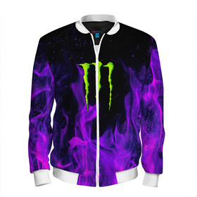 Мужской бомбер 3D с принтом MONSTER ENERGY в городе Новоалтайск, 100% полиэстер | застегивается на молнию, по бокам два кармана без застежек, по низу бомбера и на воротнике - эластичная резинка | black monster | bmx | claw | cybersport | energy | monster | monster energy | moto | motocross | race | sport | киберспорт | когти | монстер энерджи | монстр | мото | мотокросс | ралли | скейтбординг | спорт | т | энергия