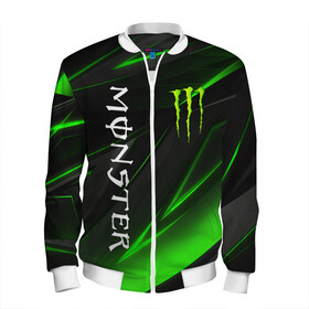 Мужской бомбер 3D с принтом MONSTER ENERGY в городе Новоалтайск, 100% полиэстер | застегивается на молнию, по бокам два кармана без застежек, по низу бомбера и на воротнике - эластичная резинка | black monster | bmx | claw | cybersport | energy | monster | monster energy | moto | motocross | race | sport | киберспорт | когти | монстер энерджи | монстр | мото | мотокросс | ралли | скейтбординг | спорт | т | энергия