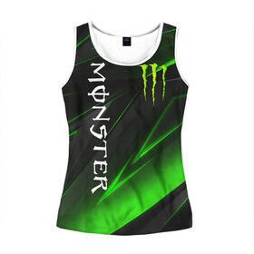 Женская майка 3D с принтом MONSTER ENERGY в городе Новоалтайск, 100% полиэстер | круглая горловина, прямой силуэт, длина до линии бедра | black monster | bmx | claw | cybersport | energy | monster | monster energy | moto | motocross | race | sport | киберспорт | когти | монстер энерджи | монстр | мото | мотокросс | ралли | скейтбординг | спорт | т | энергия