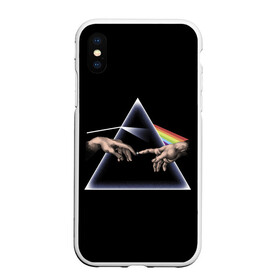 Чехол для iPhone XS Max матовый с принтом The Creation of Adam в городе Новоалтайск, Силикон | Область печати: задняя сторона чехла, без боковых панелей | adam | buonarroti | creation | fresco | god | hand | michelangelo | renaissance | sistine | адам | адама | бог | буонарроти | возрождение | микеланджело | ренессанс | рука | сотворение | фреска