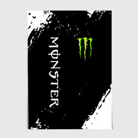 Постер с принтом MONSTER ENERGY в городе Новоалтайск, 100% бумага
 | бумага, плотность 150 мг. Матовая, но за счет высокого коэффициента гладкости имеет небольшой блеск и дает на свету блики, но в отличии от глянцевой бумаги не покрыта лаком | black monster | bmx | claw | cybersport | energy | monster | monster energy | moto | motocross | race | sport | киберспорт | когти | монстер энерджи | монстр | мото | мотокросс | ралли | скейтбординг | спорт | т | энергия