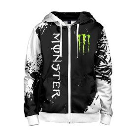 Детская толстовка 3D на молнии с принтом MONSTER ENERGY в городе Новоалтайск, 100% полиэстер |  манжеты и пояс оформлены широкой мягкой резинкой, двухслойный капюшон со шнурком для регулировки, спереди карманы и застежка-молния
 | black monster | bmx | claw | cybersport | energy | monster | monster energy | moto | motocross | race | sport | киберспорт | когти | монстер энерджи | монстр | мото | мотокросс | ралли | скейтбординг | спорт | т | энергия