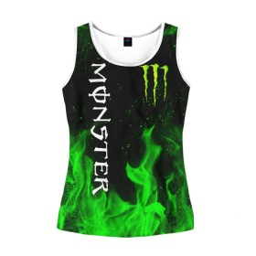 Женская майка 3D с принтом MONSTER ENERGY в городе Новоалтайск, 100% полиэстер | круглая горловина, прямой силуэт, длина до линии бедра | black monster | bmx | claw | cybersport | energy | monster | monster energy | moto | motocross | race | sport | киберспорт | когти | монстер энерджи | монстр | мото | мотокросс | ралли | скейтбординг | спорт | т | энергия