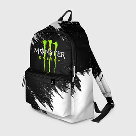 Рюкзак 3D с принтом MONSTER ENERGY  в городе Новоалтайск, 100% полиэстер | лямки с регулируемой длиной, сверху петелька, чтобы рюкзак можно было повесить на вешалку. Основное отделение закрывается на молнию, как и внешний карман. Внутри два дополнительных кармана, один из которых закрывается на молнию. По бокам два дополнительных кармашка | black monster | bmx | claw | cybersport | energy | monster | monster energy | moto | motocross | race | sport | киберспорт | когти | монстер энерджи | монстр | мото | мотокросс | ралли | скейтбординг | спорт | т | энергия