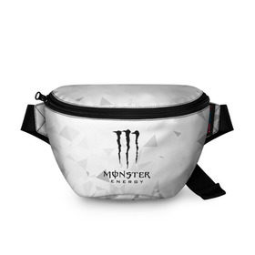 Поясная сумка 3D с принтом MONSTER ENERGY в городе Новоалтайск, 100% полиэстер | плотная ткань, ремень с регулируемой длиной, внутри несколько карманов для мелочей, основное отделение и карман с обратной стороны сумки застегиваются на молнию | black monster | bmx | claw | cybersport | energy | monster | monster energy | moto | motocross | race | sport | киберспорт | когти | монстер энерджи | монстр | мото | мотокросс | ралли | скейтбординг | спорт | т | энергия