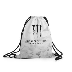 Рюкзак-мешок 3D с принтом MONSTER ENERGY  в городе Новоалтайск, 100% полиэстер | плотность ткани — 200 г/м2, размер — 35 х 45 см; лямки — толстые шнурки, застежка на шнуровке, без карманов и подкладки | black monster | bmx | claw | cybersport | energy | monster | monster energy | moto | motocross | race | sport | киберспорт | когти | монстер энерджи | монстр | мото | мотокросс | ралли | скейтбординг | спорт | т | энергия