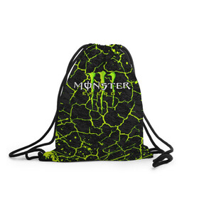 Рюкзак-мешок 3D с принтом MONSTER ENERGY  в городе Новоалтайск, 100% полиэстер | плотность ткани — 200 г/м2, размер — 35 х 45 см; лямки — толстые шнурки, застежка на шнуровке, без карманов и подкладки | black monster | bmx | claw | cybersport | energy | monster | monster energy | moto | motocross | race | sport | киберспорт | когти | монстер энерджи | монстр | мото | мотокросс | ралли | скейтбординг | спорт | т | энергия