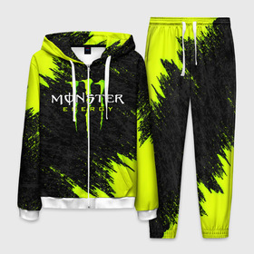 Мужской костюм 3D с принтом MONSTER ENERGY в городе Новоалтайск, 100% полиэстер | Манжеты и пояс оформлены тканевой резинкой, двухслойный капюшон со шнурком для регулировки, карманы спереди | Тематика изображения на принте: black monster | bmx | claw | cybersport | energy | monster | monster energy | moto | motocross | race | sport | киберспорт | когти | монстер энерджи | монстр | мото | мотокросс | ралли | скейтбординг | спорт | т | энергия