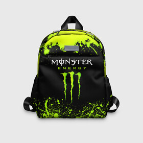 Детский рюкзак 3D с принтом MONSTER ENERGY  в городе Новоалтайск, 100% полиэстер | лямки с регулируемой длиной, сверху петелька, чтобы рюкзак можно было повесить на вешалку. Основное отделение закрывается на молнию, как и внешний карман. Внутри дополнительный карман. По бокам два дополнительных кармашка | black monster | bmx | claw | cybersport | energy | monster | monster energy | moto | motocross | race | sport | киберспорт | когти | монстер энерджи | монстр | мото | мотокросс | ралли | скейтбординг | спорт | т | энергия