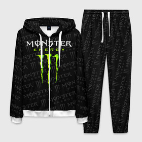 Мужской костюм 3D с принтом MONSTER ENERGY в городе Новоалтайск, 100% полиэстер | Манжеты и пояс оформлены тканевой резинкой, двухслойный капюшон со шнурком для регулировки, карманы спереди | Тематика изображения на принте: black monster | bmx | claw | cybersport | energy | monster | monster energy | moto | motocross | race | sport | киберспорт | когти | монстер энерджи | монстр | мото | мотокросс | ралли | скейтбординг | спорт | т | энергия