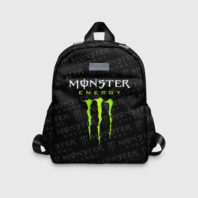 Детский рюкзак 3D с принтом MONSTER ENERGY  в городе Новоалтайск, 100% полиэстер | лямки с регулируемой длиной, сверху петелька, чтобы рюкзак можно было повесить на вешалку. Основное отделение закрывается на молнию, как и внешний карман. Внутри дополнительный карман. По бокам два дополнительных кармашка | black monster | bmx | claw | cybersport | energy | monster | monster energy | moto | motocross | race | sport | киберспорт | когти | монстер энерджи | монстр | мото | мотокросс | ралли | скейтбординг | спорт | т | энергия