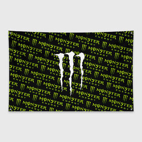 Флаг-баннер с принтом MONSTER ENERGY в городе Новоалтайск, 100% полиэстер | размер 67 х 109 см, плотность ткани — 95 г/м2; по краям флага есть четыре люверса для крепления | black monster | bmx | claw | cybersport | energy | monster | monster energy | moto | motocross | race | sport | киберспорт | когти | монстер энерджи | монстр | мото | мотокросс | ралли | скейтбординг | спорт | т | энергия