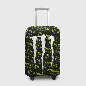 Чехол для чемодана 3D с принтом MONSTER ENERGY  в городе Новоалтайск, 86% полиэфир, 14% спандекс | двустороннее нанесение принта, прорези для ручек и колес | black monster | bmx | claw | cybersport | energy | monster | monster energy | moto | motocross | race | sport | киберспорт | когти | монстер энерджи | монстр | мото | мотокросс | ралли | скейтбординг | спорт | т | энергия