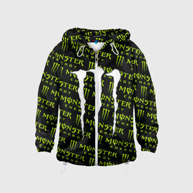 Детская ветровка 3D с принтом MONSTER ENERGY  в городе Новоалтайск, 100% полиэстер | подол и капюшон оформлены резинкой с фиксаторами, по бокам два кармана без застежек, один потайной карман на груди | black monster | bmx | claw | cybersport | energy | monster | monster energy | moto | motocross | race | sport | киберспорт | когти | монстер энерджи | монстр | мото | мотокросс | ралли | скейтбординг | спорт | т | энергия