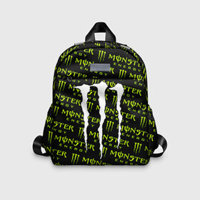 Детский рюкзак 3D с принтом MONSTER ENERGY  в городе Новоалтайск, 100% полиэстер | лямки с регулируемой длиной, сверху петелька, чтобы рюкзак можно было повесить на вешалку. Основное отделение закрывается на молнию, как и внешний карман. Внутри дополнительный карман. По бокам два дополнительных кармашка | black monster | bmx | claw | cybersport | energy | monster | monster energy | moto | motocross | race | sport | киберспорт | когти | монстер энерджи | монстр | мото | мотокросс | ралли | скейтбординг | спорт | т | энергия