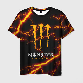 Мужская футболка 3D с принтом MONSTER ENERGY  в городе Новоалтайск, 100% полиэфир | прямой крой, круглый вырез горловины, длина до линии бедер | black monster | bmx | claw | cybersport | energy | monster | monster energy | moto | motocross | race | sport | киберспорт | когти | монстер энерджи | монстр | мото | мотокросс | ралли | скейтбординг | спорт | т | энергия
