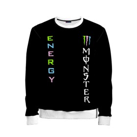 Детский свитшот 3D с принтом MONSTER ENERGY (Z) в городе Новоалтайск, 100% полиэстер | свободная посадка, прямой крой, мягкая тканевая резинка на рукавах и понизу свитшота | black monster | bmx | claw | cybersport | energy | monster | monster energy | moto | motocross | race | sport | киберспорт | когти | монстер энерджи | монстр | мото | мотокросс | ралли | скейтбординг | спорт | энергия