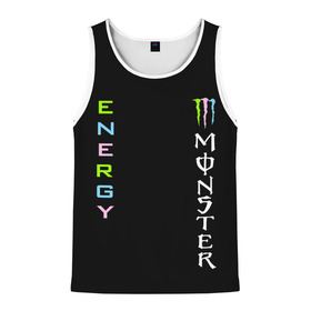 Мужская майка 3D с принтом MONSTER ENERGY (Z) в городе Новоалтайск, 100% полиэстер | круглая горловина, приталенный силуэт, длина до линии бедра. Пройма и горловина окантованы тонкой бейкой | black monster | bmx | claw | cybersport | energy | monster | monster energy | moto | motocross | race | sport | киберспорт | когти | монстер энерджи | монстр | мото | мотокросс | ралли | скейтбординг | спорт | энергия