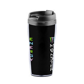 Термокружка-непроливайка с принтом MONSTER ENERGY (Z) в городе Новоалтайск, внутренняя часть — пищевой пластик, наружная часть — прозрачный пластик, между ними — полиграфическая вставка с рисунком | объем — 350 мл, герметичная крышка | black monster | bmx | claw | cybersport | energy | monster | monster energy | moto | motocross | race | sport | киберспорт | когти | монстер энерджи | монстр | мото | мотокросс | ралли | скейтбординг | спорт | энергия