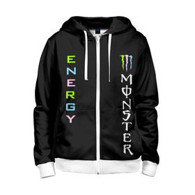 Детская толстовка 3D на молнии с принтом MONSTER ENERGY (Z) в городе Новоалтайск, 100% полиэстер |  манжеты и пояс оформлены широкой мягкой резинкой, двухслойный капюшон со шнурком для регулировки, спереди карманы и застежка-молния
 | Тематика изображения на принте: black monster | bmx | claw | cybersport | energy | monster | monster energy | moto | motocross | race | sport | киберспорт | когти | монстер энерджи | монстр | мото | мотокросс | ралли | скейтбординг | спорт | энергия