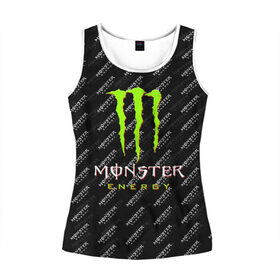 Женская майка 3D с принтом MONSTER ENERGY | МОНСТЕР ЭНЕРДЖИ (Z) в городе Новоалтайск, 100% полиэстер | круглая горловина, прямой силуэт, длина до линии бедра | black monster | bmx | claw | cybersport | energy | monster | monster energy | moto | motocross | race | sport | киберспорт | когти | монстер энерджи | монстр | мото | мотокросс | ралли | скейтбординг | спорт | т | энергия
