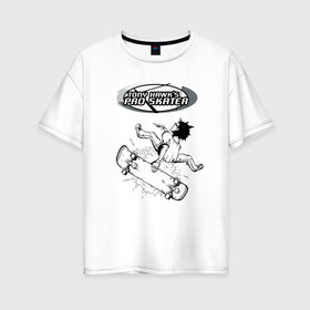 Женская футболка хлопок Oversize с принтом Tony Hawks Pro Skater в городе Новоалтайск, 100% хлопок | свободный крой, круглый ворот, спущенный рукав, длина до линии бедер
 | tony hawks pro skater | игра | симулятора скейтбординг | спортивного