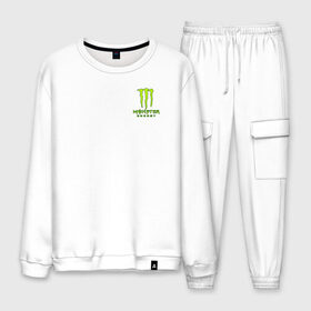 Мужской костюм хлопок с принтом MONSTER ENERGY в городе Новоалтайск, 100% хлопок | на свитшоте круглая горловина, мягкая резинка по низу. Брюки заужены к низу, на них два вида карманов: два “обычных” по бокам и два объемных, с клапанами, расположенные ниже линии бедра. Брюки с мягкой трикотажной резинкой на поясе и по низу штанин. В поясе для дополнительного комфорта — широкие завязки | black monster | bmx | claw | cybersport | energy | monster | monster energy | moto | motocross | race | sport | киберспорт | когти | монстер энерджи | монстр | мото | мотокросс | ралли | скейтбординг | спорт | т | энергия