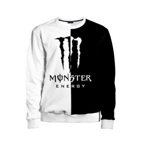 Детский свитшот 3D с принтом MONSTER ENERGY (Z) в городе Новоалтайск, 100% полиэстер | свободная посадка, прямой крой, мягкая тканевая резинка на рукавах и понизу свитшота | black monster | bmx | claw | cybersport | energy | monster | monster energy | moto | motocross | race | sport | киберспорт | когти | монстер энерджи | монстр | мото | мотокросс | ралли | скейтбординг | спорт | т | энергия
