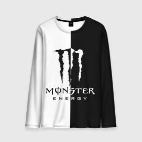 Мужской лонгслив 3D с принтом MONSTER ENERGY (Z) в городе Новоалтайск, 100% полиэстер | длинные рукава, круглый вырез горловины, полуприлегающий силуэт | black monster | bmx | claw | cybersport | energy | monster | monster energy | moto | motocross | race | sport | киберспорт | когти | монстер энерджи | монстр | мото | мотокросс | ралли | скейтбординг | спорт | т | энергия
