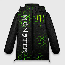 Женская зимняя куртка 3D с принтом MONSTER ENERGY в городе Новоалтайск, верх — 100% полиэстер; подкладка — 100% полиэстер; утеплитель — 100% полиэстер | длина ниже бедра, силуэт Оверсайз. Есть воротник-стойка, отстегивающийся капюшон и ветрозащитная планка. 

Боковые карманы с листочкой на кнопках и внутренний карман на молнии | black monster | bmx | claw | cybersport | energy | monster | monster energy | moto | motocross | race | sport | киберспорт | когти | монстер энерджи | монстр | мото | мотокросс | ралли | скейтбординг | спорт | т | энергия